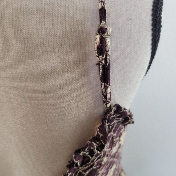 Lauren Conrad Runway Maroon flower lace maxi dress Size 2 - Picture 7 of 13